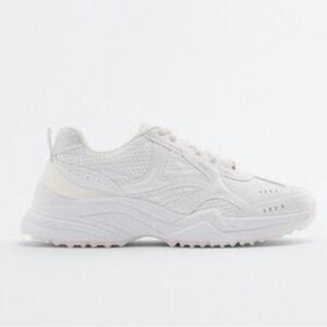 Zara White Athletic Sneakers (NWT)